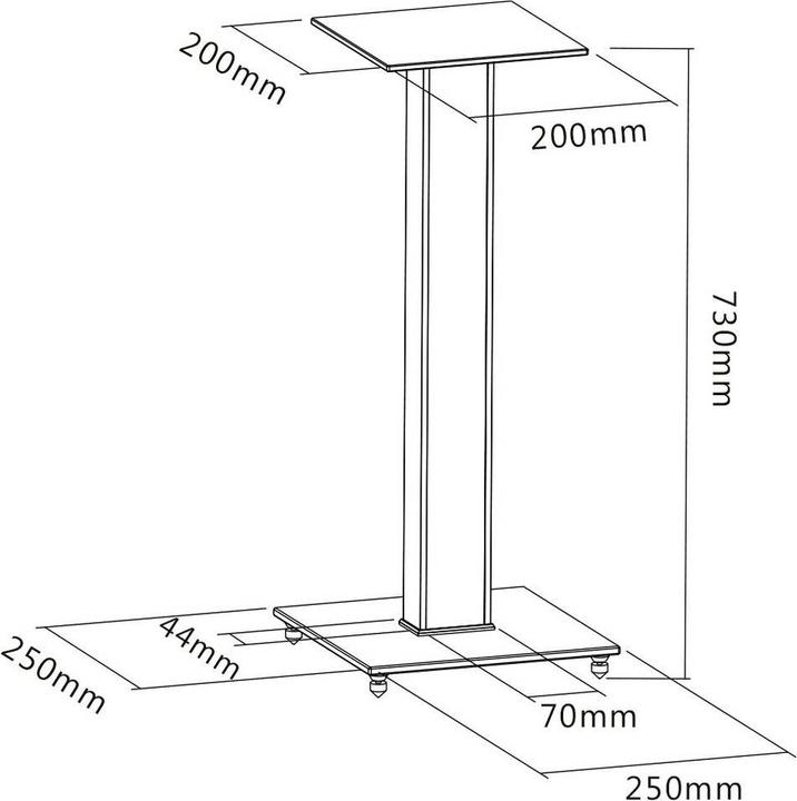 Actual product image myWall HS22L (1 pair, Stand, Not movable)