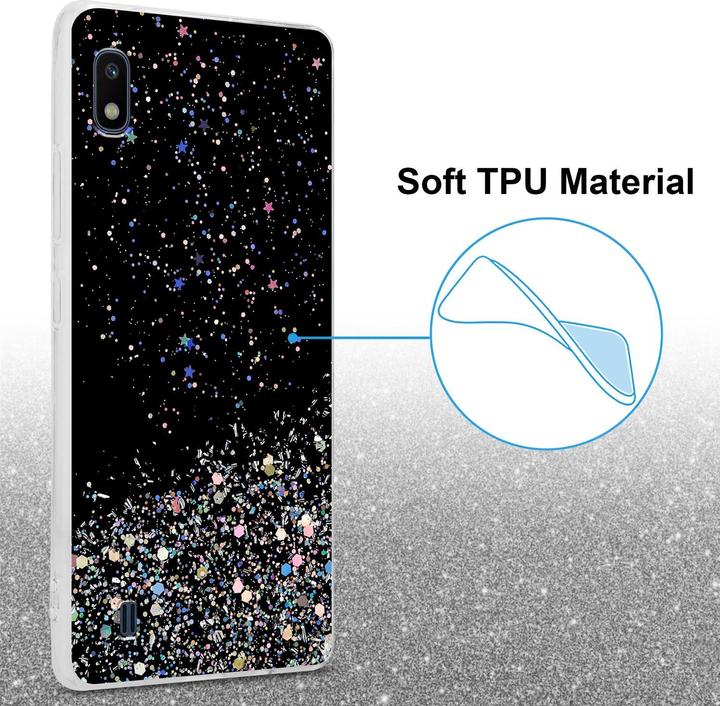 Image du produit Cadorabo Couverture TPU paillettes scintillantes (HTC One M10, Samsung Galaxy A10)
