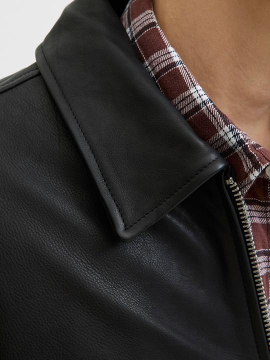 Actual product image Jack & Jones Jjecasablanca Leather Jacket Ln (XS)