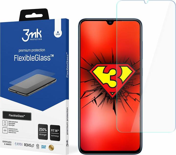 Actual product image 3MK hybrid glass Flexible 2.5D SE for Samsung Galaxy A70 (1 Piece, Samsung Galaxy A70)