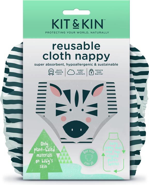 Actual product image Kit & Kin Reusable nappy (One size, 1 Piece)