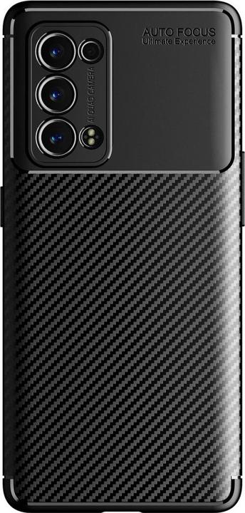 Productafbeelding Screenguard Oppo Reno6 Pro 5G Romp Carbon Design TPU Hoesje (Oppo Reno 6 Pro)