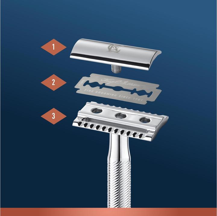 Productafbeelding King C. Gillette Dubbele bladen voor recht scheermes (10 x)