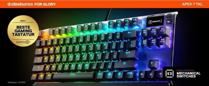 Produktbild SteelSeries Apex 7 TKL (DE, Kabelgebunden)