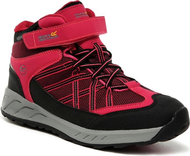 Neon pink, cherry red