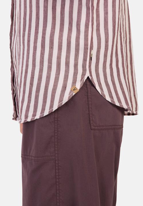 Immagine prodotto Camel Active Gestreifte Bluse aus Leinen-Lyocell-Mix (XS)