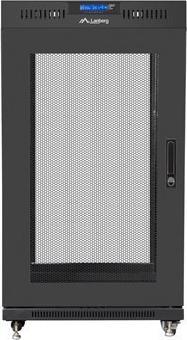 Actual product image Lanberg Free-standing cabinet 19 inches 22U perforated doors LCD (Flat pack) V2 black (22 RU, 19 inch rack)