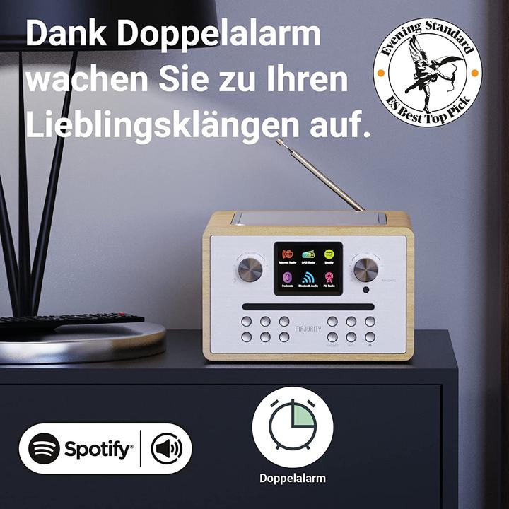 Actual product image Majority Homerton 2 (FM, DAB+, Wi-Fi, Bluetooth)
