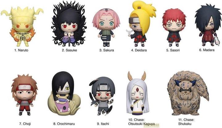 Produktbild Monogram Int. Naruto 3D PVC-Taschenanhänger Series 6 Display (24)