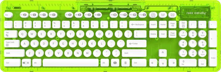 Immagine prodotto Ultramedia PC - Tastiera wireless Rock Candy - verde (DE, Senza fili)