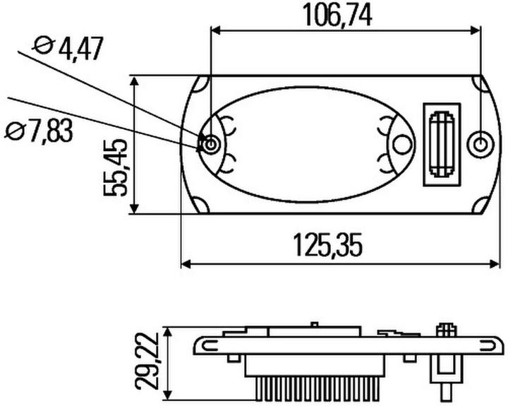Actual product image Hella Interior light interior LED for CLAAS