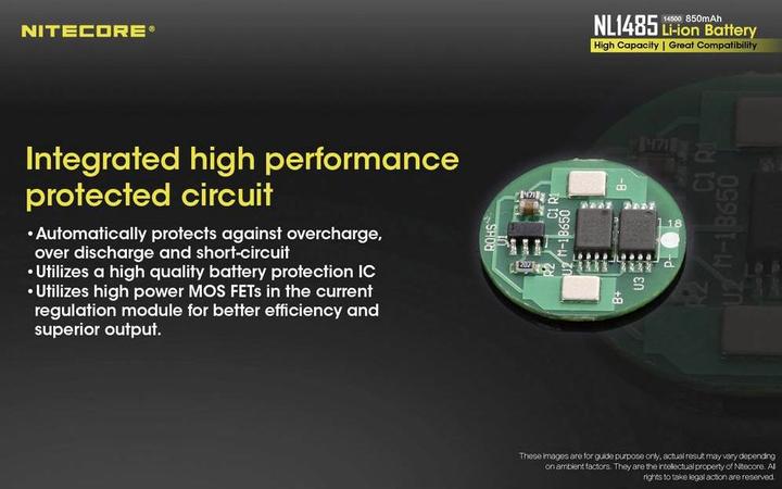 Produktbild Nitecore 14500 (3.70 V, 850 mAh)