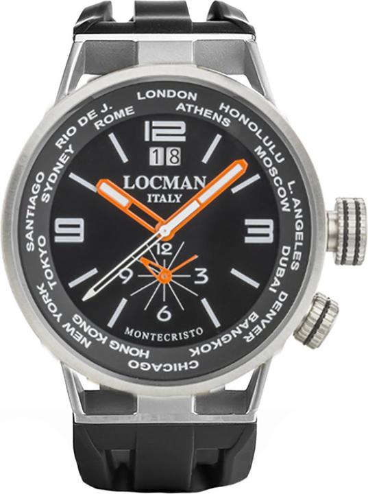 Locman Italy Herrenuhr Montecristo World Dual Time 44 mm Ref. 0508A (Analoguhr, 44 mm)