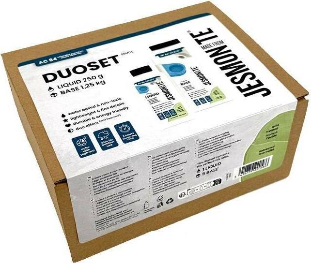 Image du produit Jesmonite Modellier-Set AC84 250 ml + 1250g Pulverbasis Weiss
