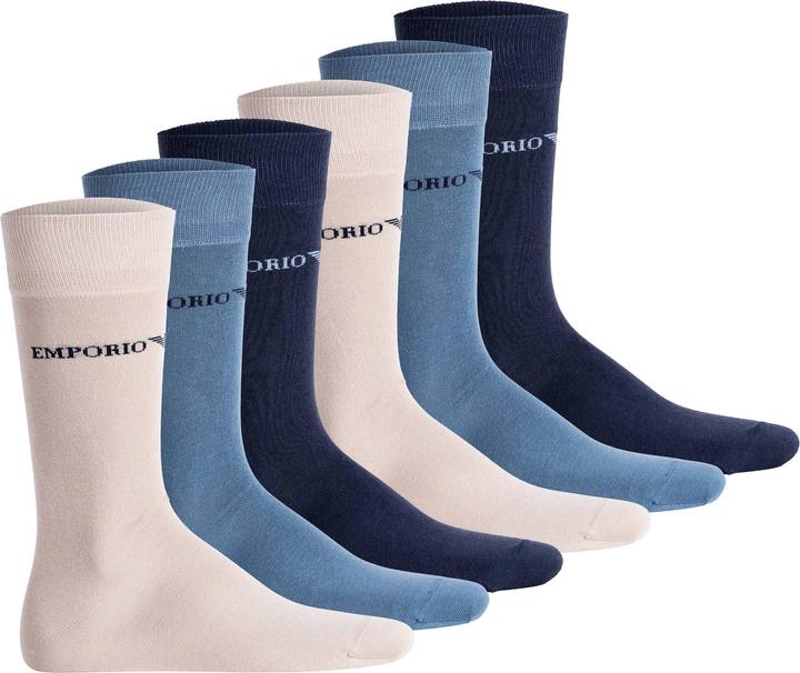 Emporio Armani Men'S Knit Short Soc Casual Cotton (6er Pack, 40 - 45)
