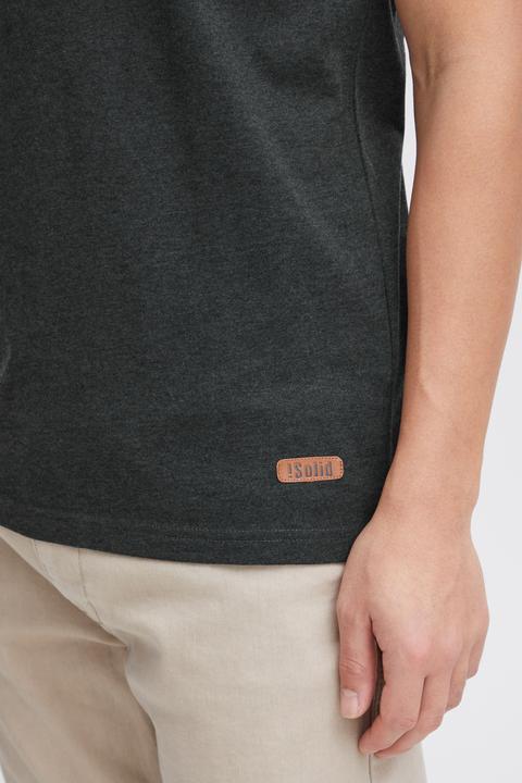 Immagine prodotto Solid Volker T-Shirt A Maniche Corte Maglietta Da Uomo Con Collo Grandad (S)