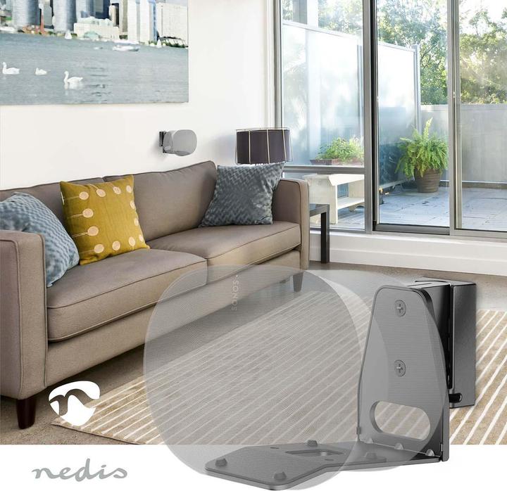 Actual product image Nedis Speaker holder - Compatible with: Sonos Era300 - wall - 5 kg - swivel/tilt - tiltable (1 pcs., Wall installation, Tiltable, Rotatable)