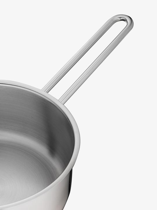 Produktbild WMF Stielkasserolle Topf klein 16cm Stieltopf Deckel Mini Induktion Edelstahl (16 cm, Kochtopf, Edelstahl)