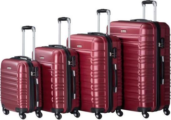 Juskys Hartschalen Kofferset Rom (120 l, Handgepäck (bis 50l), M (50 - 90l), L (90 - 115l), XL (ab 115l))