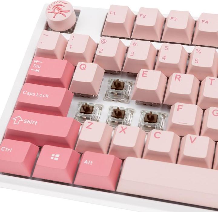 Produktbild Ducky One 3 Gossamer TKL Pink Gaming Keyboard - MX-Brown (US) (US, Kabelgebunden)