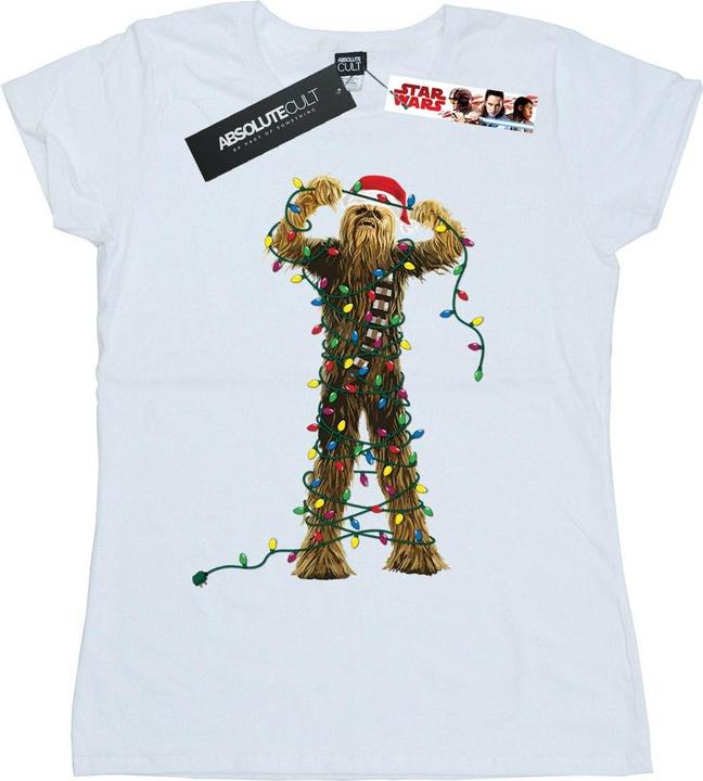 Star Wars Chewbacca Christmas Lights TShirt (L)