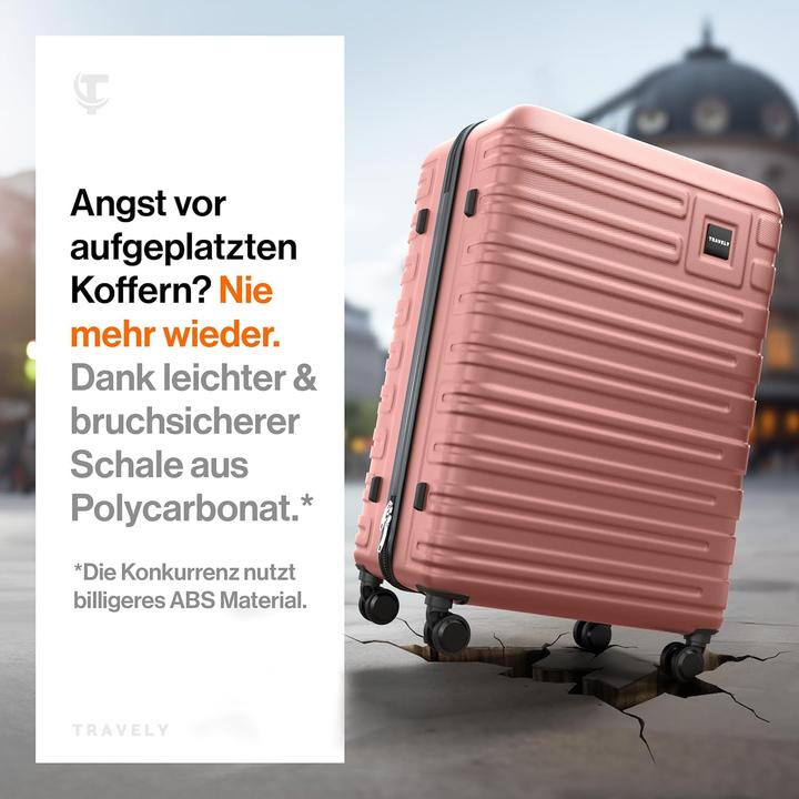 Actual product image Travely Hartschalenkoffer XL (100 l, L (90 - 115l))
