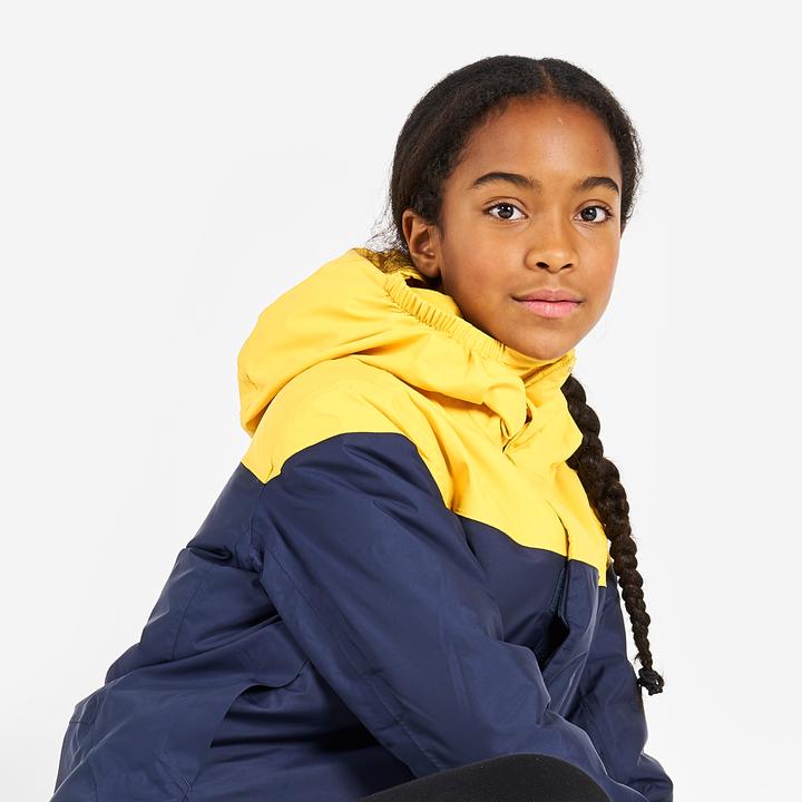 Produktbild Tribord Segeljacke Kinder warm wasserdicht 100 marineblau/gelb