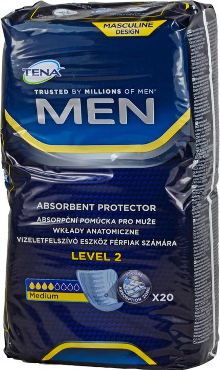 Immagine prodotto Tena Cuscinetti MEN per l'incontinenza vescicale livello 2 (20 x, Normale)