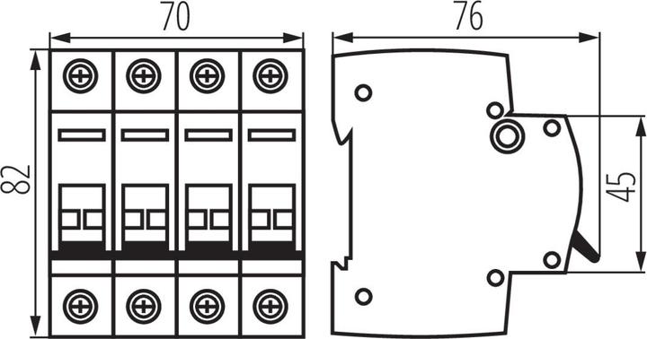 Produktbild Kanlux Modularer Trennschalter 63A 4P KMI-4/63A 27250