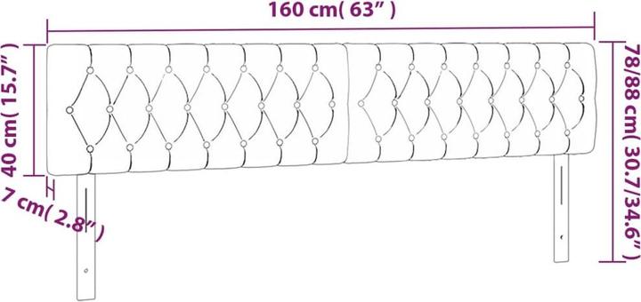 Actual product image VidaXL Jasmine (160 x 7 x 88 cm)
