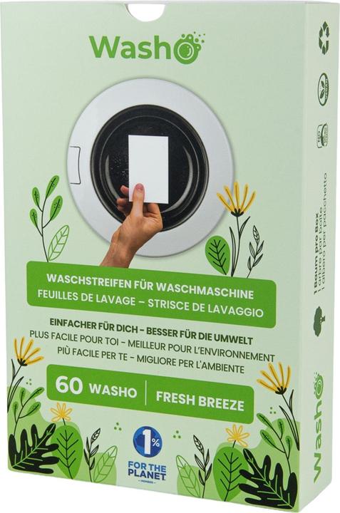 Washo Washing strips (60 Washing cycles, Washcloths)