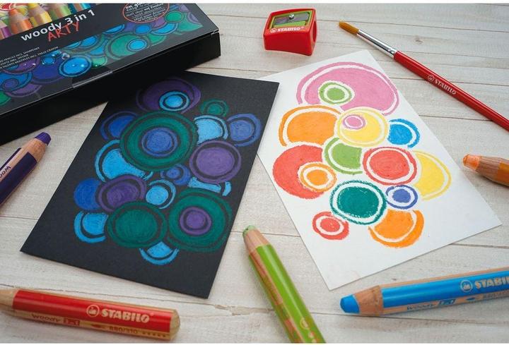 Produktbild STABILO Woody 3 In 1 10er Etui Arty (Mehrfarbig, 10 x)