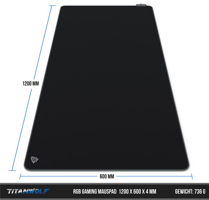 Actual product image Titanwolf Gaming Mauspad (3XL)