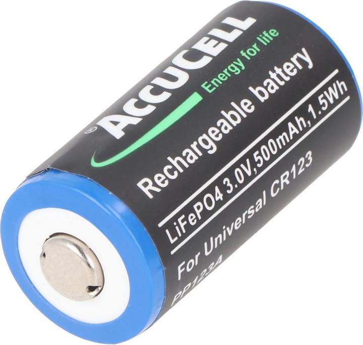 Image du produit AccuCell Pile CR123A (1 pcs, CR123A, 500 mAh)