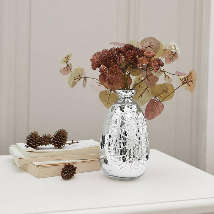 Actual product image Loberon Zorelie vase antique silver (1 x, 16 x 9 cm)