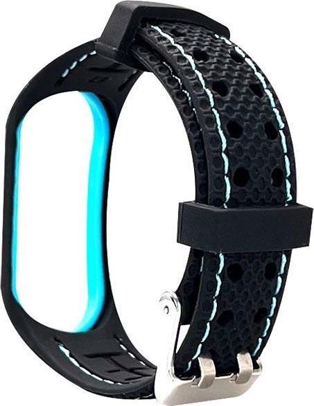 Beline pasek Sport Mi Band 3/4 czarno-niebieski black/blue (Silikon, Kunststoff)