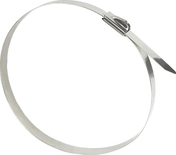 Actual product image Good Connections Stainless steel cable ties 500 mm x 7.9 mm, -60 °C to +550 °C, 20 pieces (Metal cable ties, 500 mm, 20 pcs.)