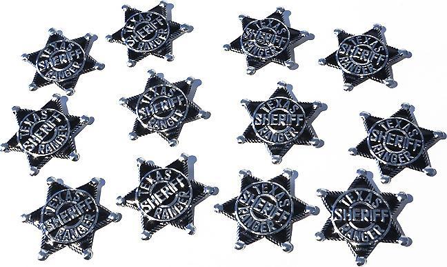 Actual product image Blechfabrik Sheriff's star" badge per piece