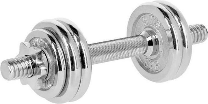 Actual product image HMS Chrome dumbbells in case STC15 (2 x 7 5 kg) (4 x 2.5 kg)