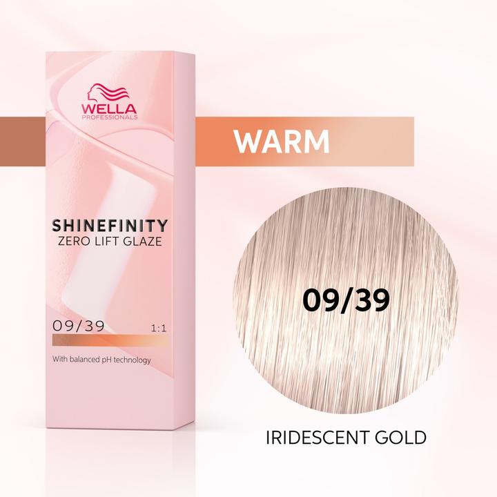Image du produit Wella Shinefinity 09/39 Iridescent Gold - 60ml (09, 39 Or iridescent)