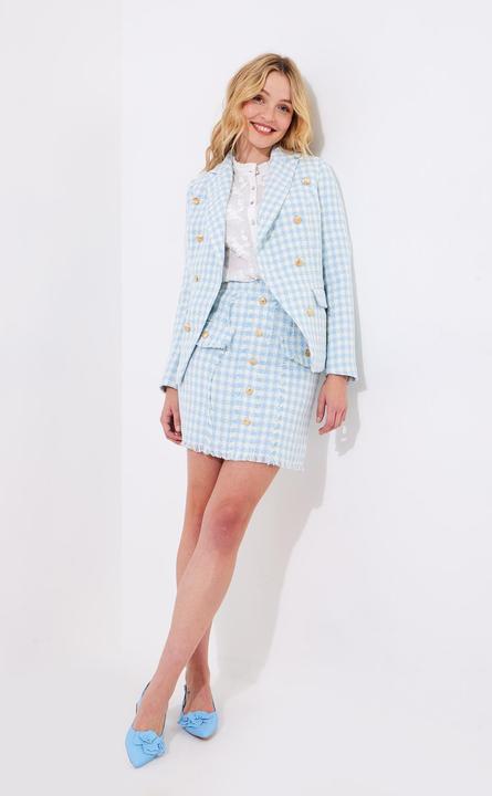 Actual product image Joe Browns Checked Button Detail Mini Skirt (34)