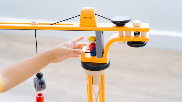Actual product image Plantoys Plan City Crane Set