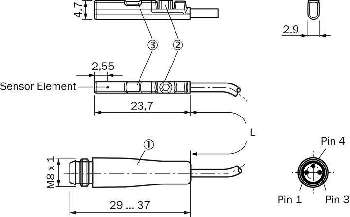 Actual product image Sick magnetic proximity switch (Switch)
