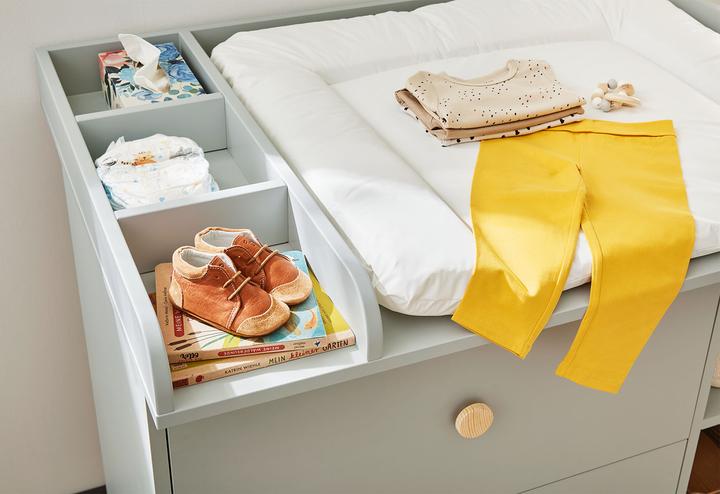 Actual product image Pinolino Children's room set 'Dusk' wide, 2 pcs. (Baby cot, Changing unit)
