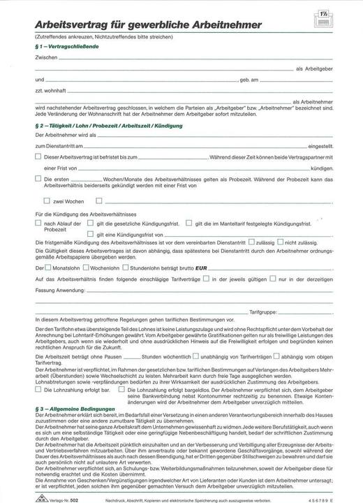 Nutritional values and ingredients Rnk Publishing house Form of employment contract commercial/industrial (10 x)