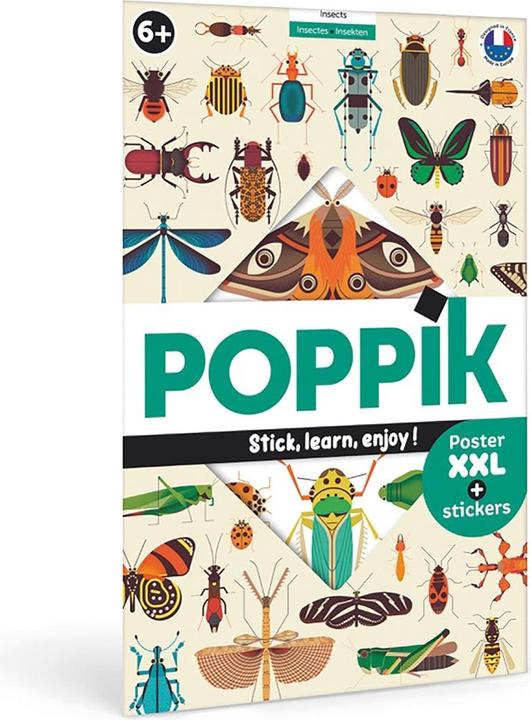Image du produit Poppik Autocollants Poster éducatif Insectes