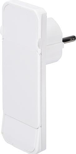 Produktbild EGB FLAT PLUG weiss im Polybeutel mit Verpackung