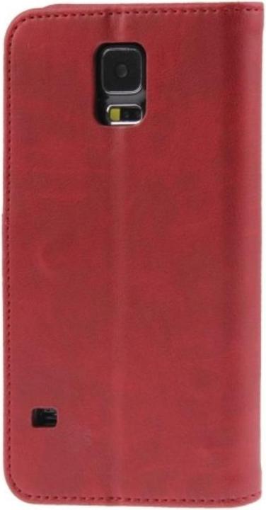 Produktbild König Design Schutzhülle Handytasche (Flip Quer) für Handy Samsung Galaxy S5 / S5 Neo Rot (Samsung Galaxy S5 Neo, Samsung Galaxy S5)