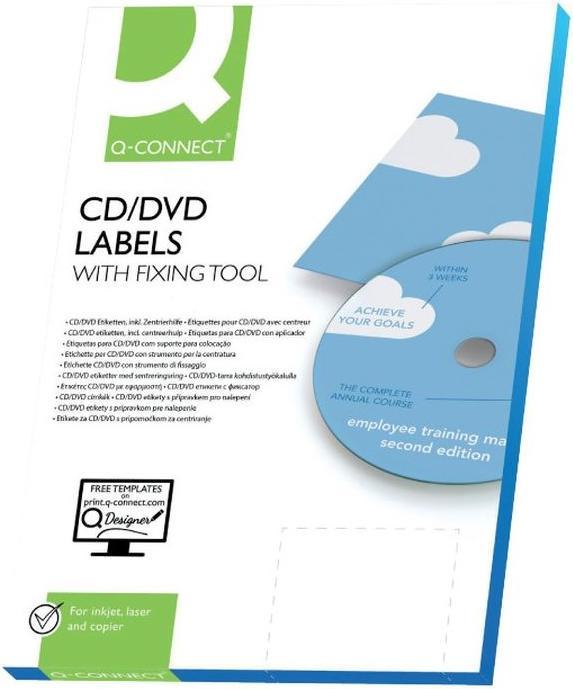 Image du produit Q-Connect Étiquette CD 116 Diamètre