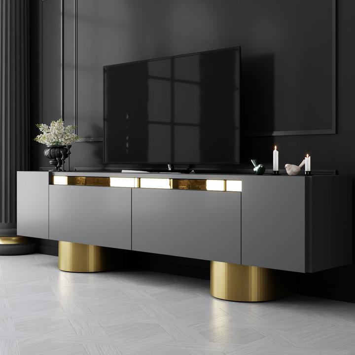 Image du produit Skye Decor Bohem Gold TV Stand (180 x 50 x 30 cm)